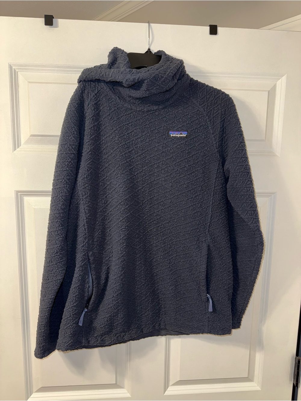 Patagonia Dark Navy Textured Fleece Pullover